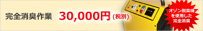 完全消臭作業 30000円