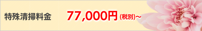 特殊清掃77000円